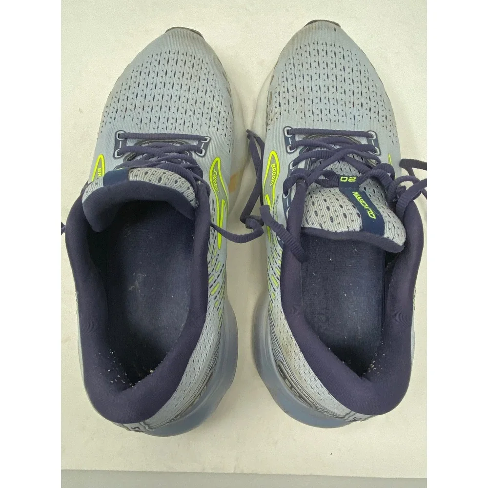 Brooks Glycerin 20 Mens Running Shoes Blue Grey Yellow 1203691B416 Size 11